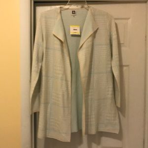 Anne Klein sweater open front.